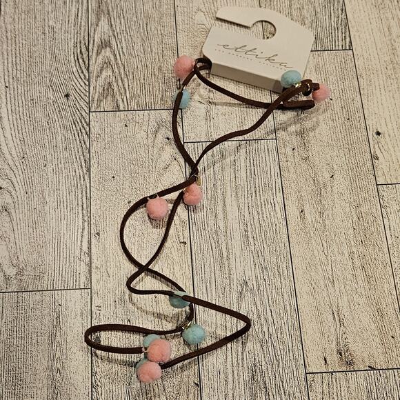 Ettika Pom Pom Wrap Necklace Chocker Bracelet Boho Cute Kawaii - Picture 1 of 4